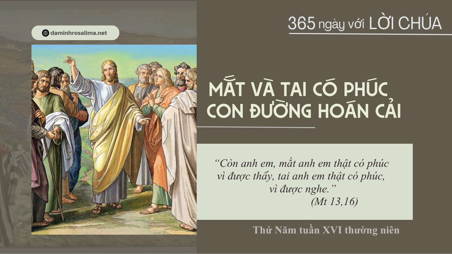 Thứ Năm tuần XVI thường niên